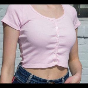 pink brandy melville zelly top